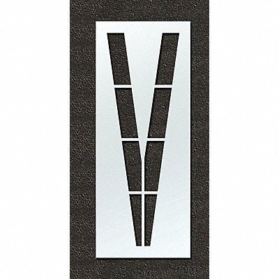 RAE STL108F120V Airport Pavement Stencil V 120 in