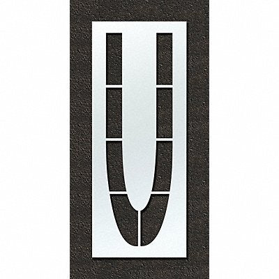 RAE STL108F144U Airport Pavement Stencil U 144 in