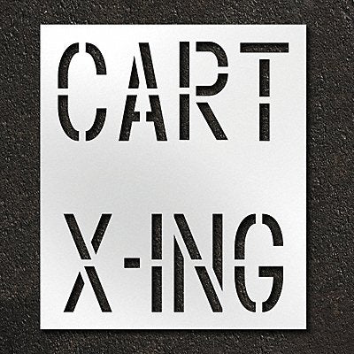 RAE STL11675603 Golf Course Stencil Cart X-ing 49 in
