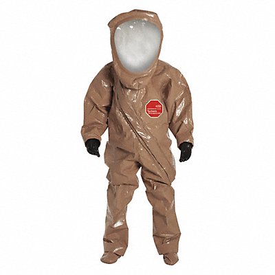 DUPONT RC550TTNXL000100 Encapsulated Suit XL Tan