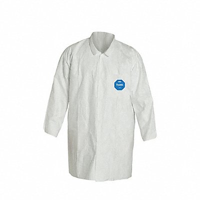 DUPONT TY212SWH3X0008G1 D2204 Laboratory Coat 3XL White Tyvek(R) 400 PK8