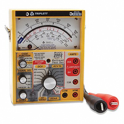 TRIPLETT 2012 Analog Railroad Tester 600V 30A Scale