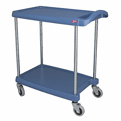 METRO MY162724BU Utility Cart 300 lb Load Cap. 2 Shelves