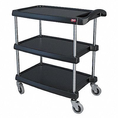 METRO MY162734BL Utility Cart 400 lb Load Cap. 3 Shelves