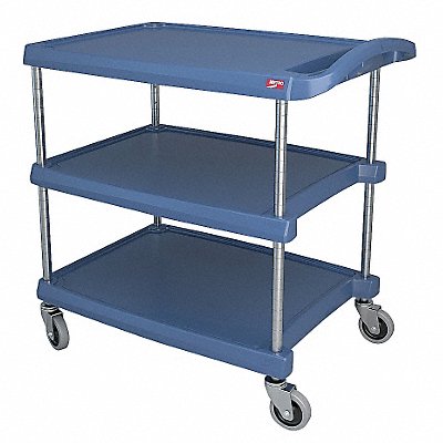 METRO MY203034BU Utility Cart 400 lb Load Cap. 3 Shelves