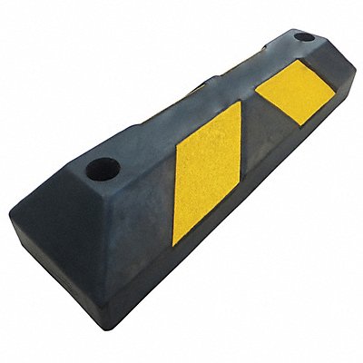 GRAINGER 29NH30 Parking Curb 6in.W 4in.H 22in.L Rubber