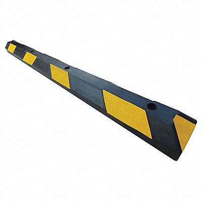 GRAINGER 29NH41 Parking Curb 6in.W 4in.H 48in.L Rubber
