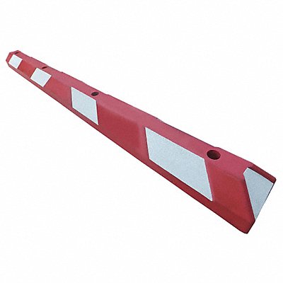 GRAINGER 29NH33 Parking Curb 6in.W 4in.H 72in.L Rubber