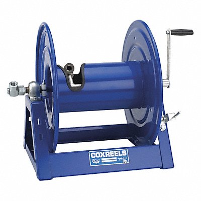 COXREELS 1125P46 Hand Crank Hose Reel 100 ft 1/2 ID Blue