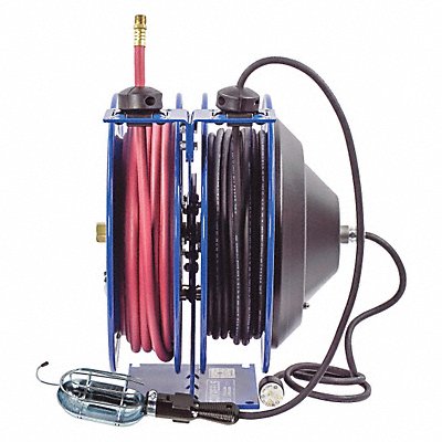 COXREELS CL3505016E Dual Hose Reel Spring 3/8 in MNPT 50 ft