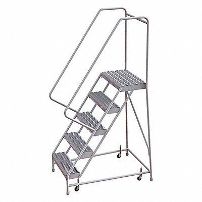 TRI-ARC WLAR105165 Rolling Ladder 5 Steps Serrated Tread
