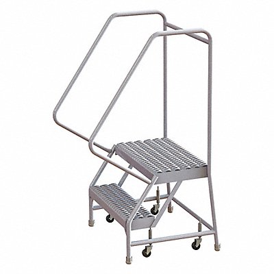 TRI-ARC WLAR102245 Rolling Ladder 2 Steps Serrated Tread