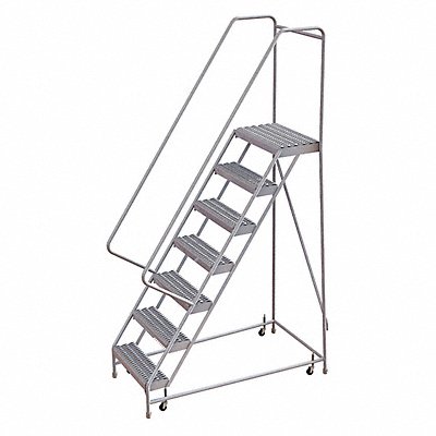 TRI-ARC WLAR107245 Rolling Ladder 7 Steps Serrated Tread