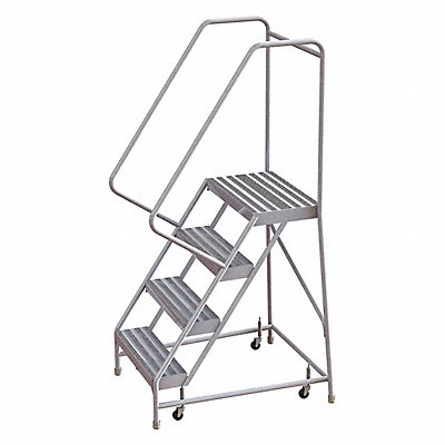 TRI-ARC WLAR104164 Rolling Ladder 4 Steps Serrated Tread