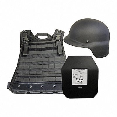 UNITED SHIELD ASIIILGBLK Active Shooter Kit Level III LG Black