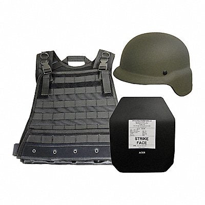 UNITED SHIELD ASIIIXLGOD Active Shooter Kit Level III XL OD Gr