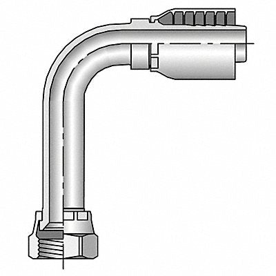 PARKER 141432020 Crimp Fitting 90 Deg 1-1/4 I.D. F JIC