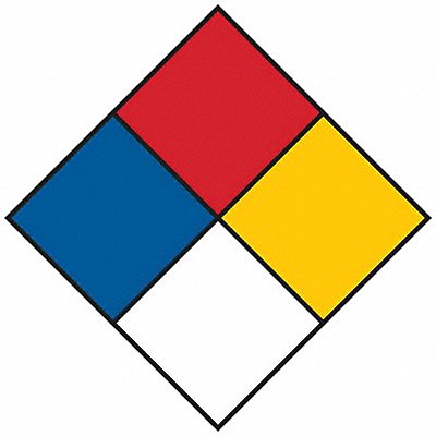 BRADY 52177 NFPA Sign 5in. H x 5in. W PK5