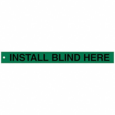 BRADY 132452 Isolation Blind Tags 2in.Hx20in.W PK25