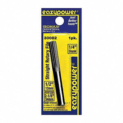 EAZYPOWER 30082 Rotary File Straight 1/2 Shank Dia