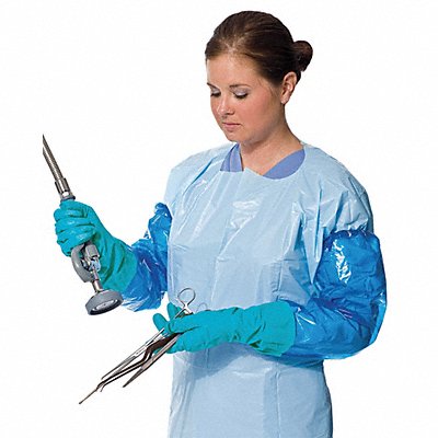 POLYCO 41450 Disposable Sleeve Gloves Teal M PR