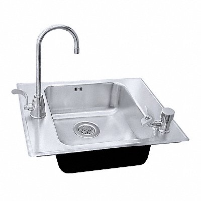 JUST MANUFACTURING CRAADA1725A55LMJ Just Class Sink Rectangle 16inx14inx6-1/2in