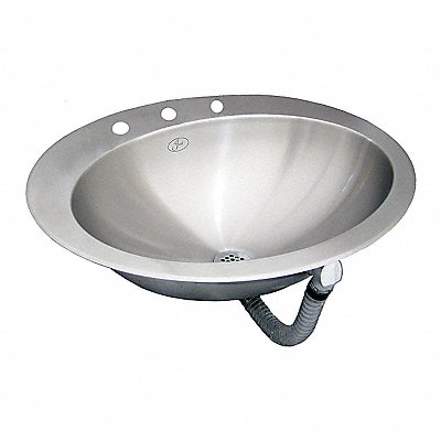 JUST MANUFACTURING OLFADA16193J Just Bath Sink Ovl 17-1/2inx12-1/2inx6in