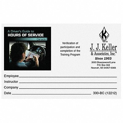 JJ KELLER 12212 Training DVD Regulatory Compliance PK50