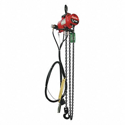 DAYTON 29XL86 Air Chain Hoist 1000 lb.Cap. 10 ft.Lift