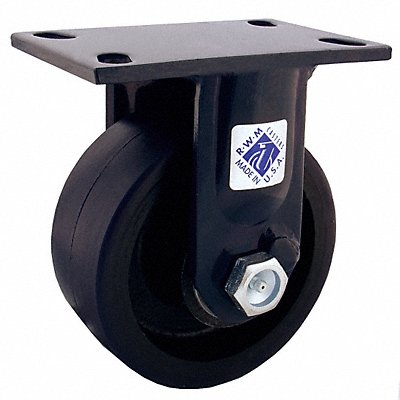 RWM 75UIR0830R Plate Caster Rigid Polyurethane 10 1/8 H