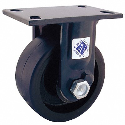 RWM 75UIR0630R Plate Caster Rigid Polyurethane 7 1/2 H