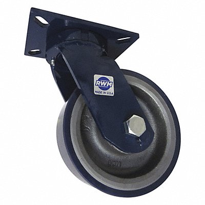 RWM 76UIB0830SQ Kingpinless Plate Castor Swivel 4000 lb.