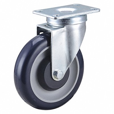 GRAINGER 29XW86 Standard Plate Castor Swivel 315 lb.