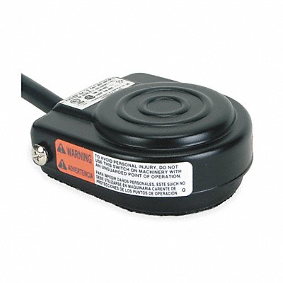 LINEMASTER 491SC3 Foot Switch Black Steel SPDT-NO Momentary