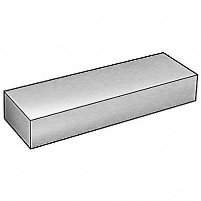 GRAINGER 2AGX2 Carbon Steel Rectangular Bar 6 L 6 W
