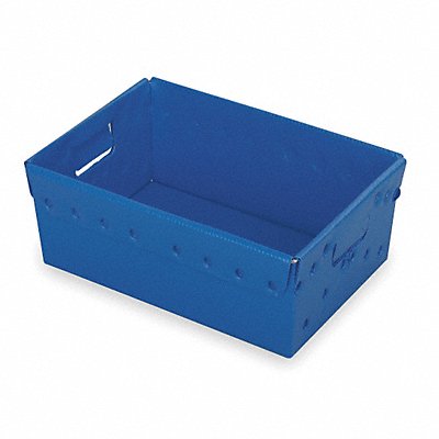 DIVERSI-PLAST 39808 Nestng Ctr Blue Solid Corrugatd HDPE PK5