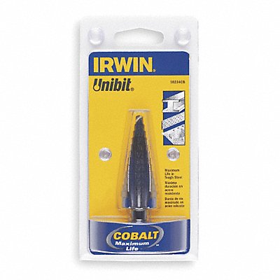 IRWIN 10220cb Step Cone Drill 9/16in to 1in Cobalt