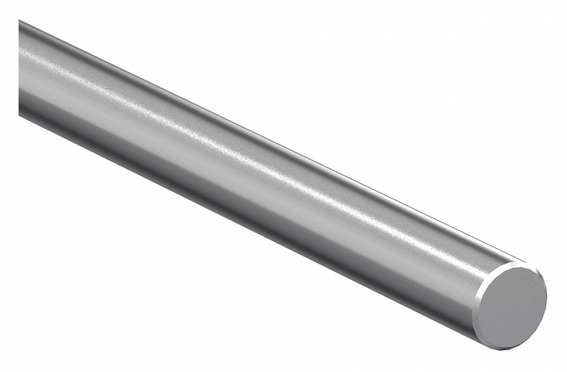PBC LINEAR NIL08012000 Shaft RC60 Steel 0.500 In D 12 In