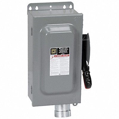 SQUARE D H362AWH Safety Switch Fuse 60AGalvanisedSteel