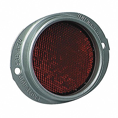 GROTE 401923 Reflector Oval Red 4-11/16 L