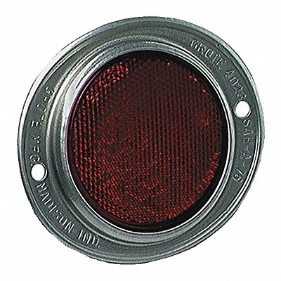 GROTE 402323 Acrylic Reflector Round Red 4-11/16 L