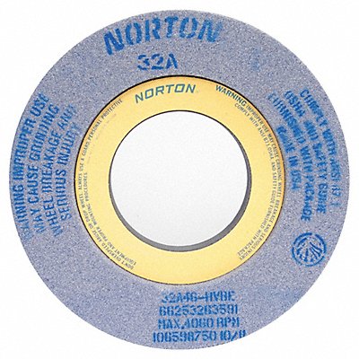 NORTON 66253263591 Grinding Wheel 12x2x5 Rec2/S 7.5x1/2 46G
