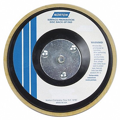 NORTON 66261059304 Hook & Loop Disc Backup Pad 4 in Dia