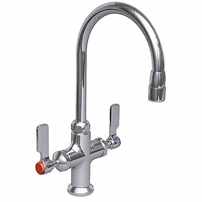 WATERSAVER FAUCET COMPANY L41455LE Gooseneck Chrome Brass 3.2gpm