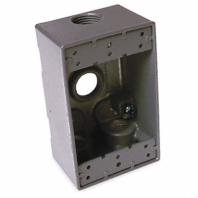 BELL 53300 Weatherproof Box 3/4 in Hub 4Inlet