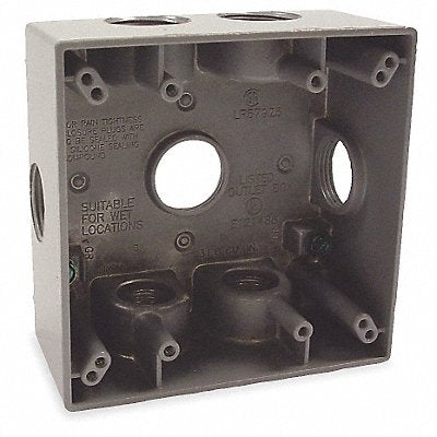BELL 53460 Weatherproof Box 7 Inlets Aluminum