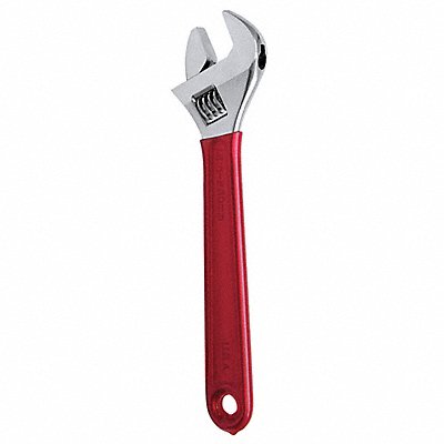 KLEIN TOOLS D50712 Adjustable Wrench Plastic Chrome 12