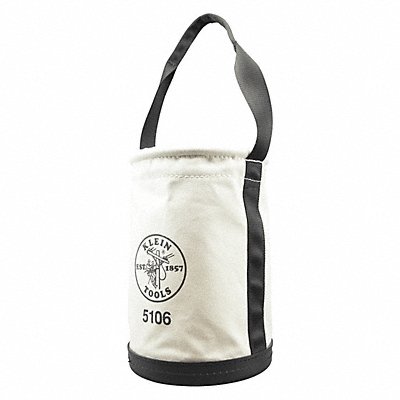 KLEIN TOOLS 5106 Bucket Bag Canvas Straight Wall OffWhite