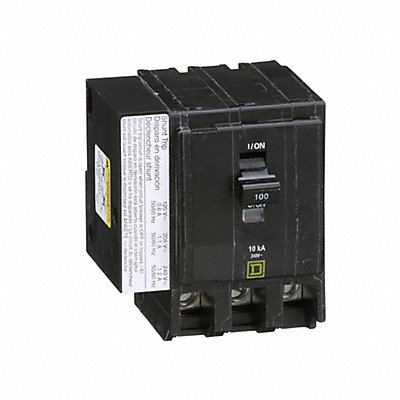 SQUARE D QO31001021 Circuit Breaker 100A Plug In 120/240V 3P