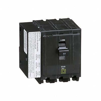SQUARE D QO3501021 Circuit Breaker 50A Plug In 120/240V 3P